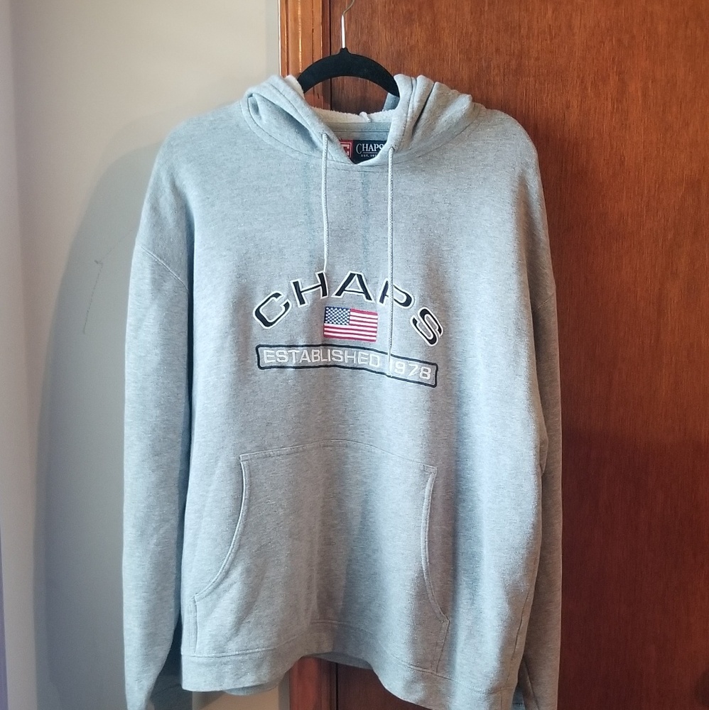 CHAPS Grey Hoodie *vintage*